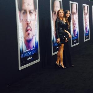 Marisa Polvino and Kate Cohen at the premiere of Transcendence