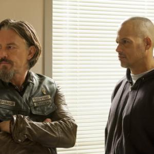 Still of Tommy Flanagan and David Labrava in Sons of Anarchy 2008
