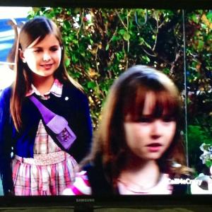 Devon as Young Grace with friend Izzy as Young Izzy in Call Me CrazyLifetime