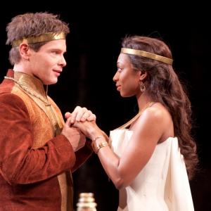 Michael Hayden and Rachael Holmes in Shakespeare Theater Companys production of Henry V