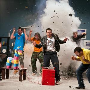 Still of Jason Wee Man Acua Johnny Knoxville and SteveO in Jackass 3D 2010