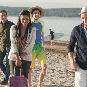 Still of Paulo Costanzo Mark Feuerstein Reshma Shetty and Timothe Chalamet in Royal Pains 2009