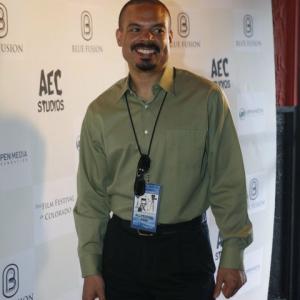 On the red carpet at The Film Festival of Colorado