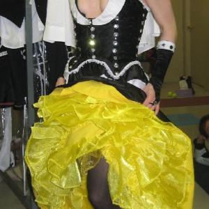 Oneofakind costume designed for CAN CAN performance  FIDM presentation  March 2008