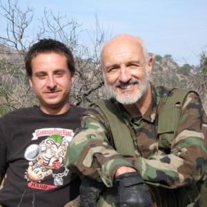 Gregory Paul Smith  Michael Gross on the set of 100 Million BC
