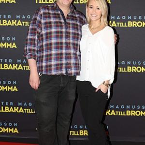 Victor von Schirach and Ellen Bergstrm at the grand premiere of Tillbaka till Bromma