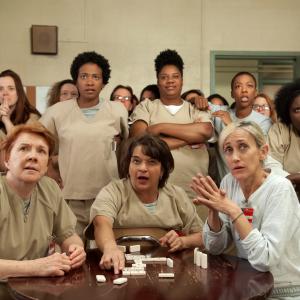 Beth Fowler Constance Shulman Lin Tucci Vicky Jeudy Adrienne C Moore Samira Wiley and Danielle Brooks at event of Orange Is the New Black 2013