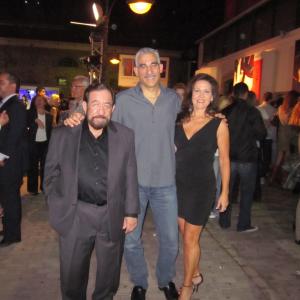 Paul with Actor Jesse Wilde and Actress/Executive Producer Sandra Staggs at fashion event in Athens, Greece, on October 17, 2010