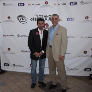 Actor Peter Nikkos and Paul Lillios at the Without Borders premiere Los Angeles June 11 2011