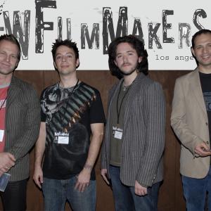 NewFilmmakers LA at Sunset Gower Studios November 20th 2008 L to R Anthony Meindl Jesse Saunders Danny Mendoza and Jesse Gordon