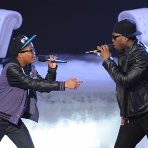 Still of NeYo and Astro in The X Factor 2011