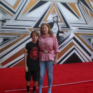 Monrovia with son attending the Hollywood Costume event in support of the new museum