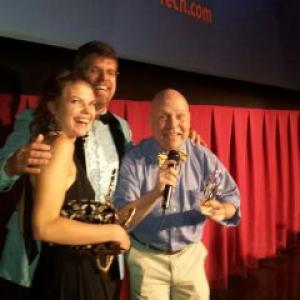 Receiving Rising Star Award at the Melbourne Independent Film Festival