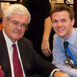 With former Speaker of the House Newt Gingrich