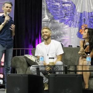 Joshua having fun with Chad Michael Murray and Hillary Burton at Eyecons One Tree Hill Convention
