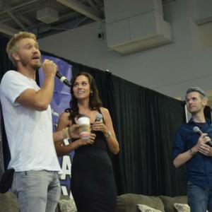 Chad Michael Murray Hillarie Burton and Joshua at Eyecons One Tree Hill Convention