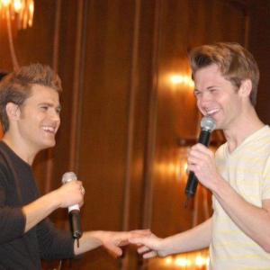 Joshua hosting Eyecons The Vampire DiariesThe Originals Convention with Paul Wesley