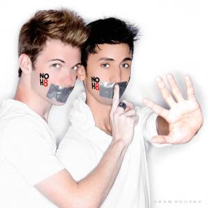 Joshua Supporting The NOH8 Campaign