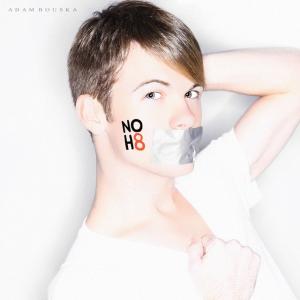 Joshua Supporting the NOH8 Campaign