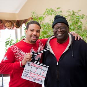On the Set of INIQUITY 2010 c Director Joshua Coates and Acclaimed Acting Coach Mel Williams