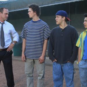 Still of Christopher Meloni Tyler Foden Connor Buckley and Kevin Hernandez in Surviving Jack 2014