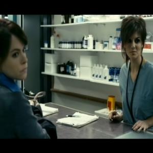 Emily Hampshire and Melina Matthews in 
