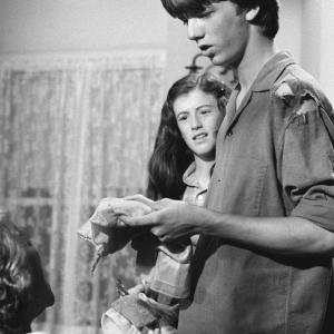 Still of Kami Cotler and David Harper in The Waltons 1971