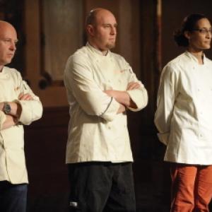 Still of Carla Hall, Stefan Richter and Hosea Rosenberg in Top Chef (2006)