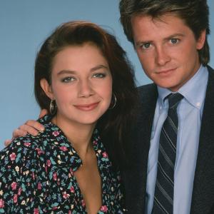 Still of Michael J Fox and Justine Bateman in Family Ties 1982