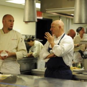 Still of Tom Colicchio and Hosea Rosenberg in Top Chef (2006)