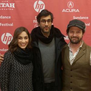 Director Ramin Bahrani and onscreen husband Tim Guinee at the Sundance 99 Homes premier
