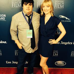 Actress Ryann Turner alongside This Is Normal director Justin Giddings at the 2014 Newport Beach Film Festival