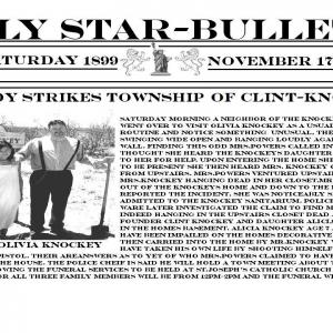 Clint Knockey: The Investigation (2012) News Paper Article