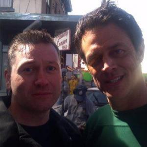 Frank Powers and Johnny Knoxville The Last Stand 2012