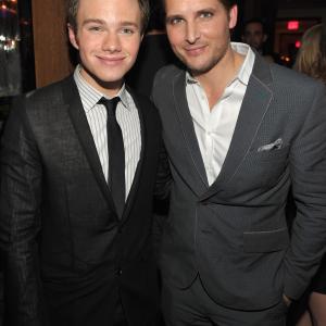 Peter Facinelli and Chris Colfer