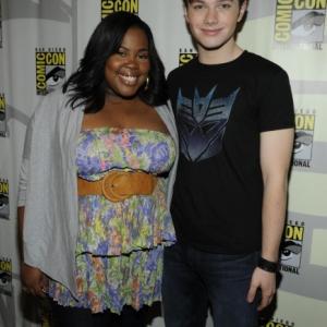 Chris Colfer and Amber Riley at event of Glee 2009