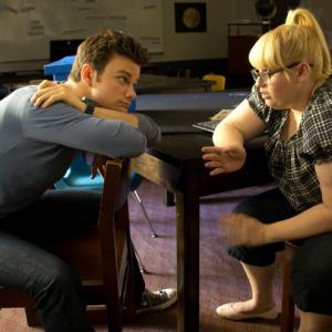 Still of Rebel Wilson and Chris Colfer in Struck by Lightning 2012