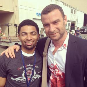 On the set of Ray Donovan with Liev Schreiber