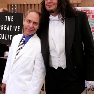 Penn Jillette and Teller at event of The Aristocrats 2005