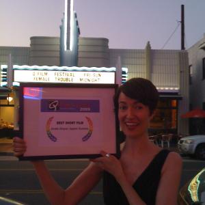 Our film Sondra Stingray Sapphic Gumshoe wins Best Short Film and Best Director at the Q Film Festival 2009