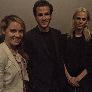 Zoya Skya with Gaspard Ulliel and Aymeline Valade at AFI 2014 premiere of Saint Laurent movie