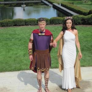 on the set of the promotional video for Zenobia the original musical At Cantigny Park