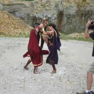 on the shoot of the promotional video for Zenobia the original musical