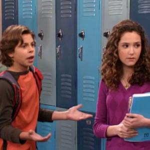 Still of Jake T Austin and Kathryn Foley in Wizards of Waverly Place 2007
