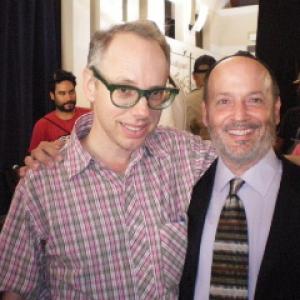 With independent director Todd Solondz during the filming of his last production Forgiveness