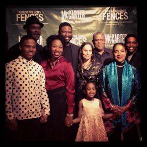 Cast of Fences with Phylicia Rashad Director and Emily Mann Artistic Director of McCarter Theatre