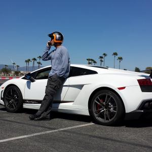 Chris Tardieu  the Lamborghini Gallardo Superleggera