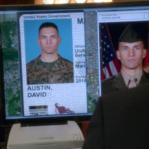 Chris Tardieu as Lance Corporal David Austin from episode 1220 of NCIS  No Good Deed