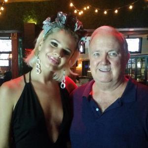 Americas Next Top Model contestant Ava Capra with Don Burnett at a Reality TV Awards 2016 Launch Event