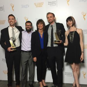 Henry Hughes Jo Henriquez Michael Steiner Laura Noxon at the 36th College Television Awards